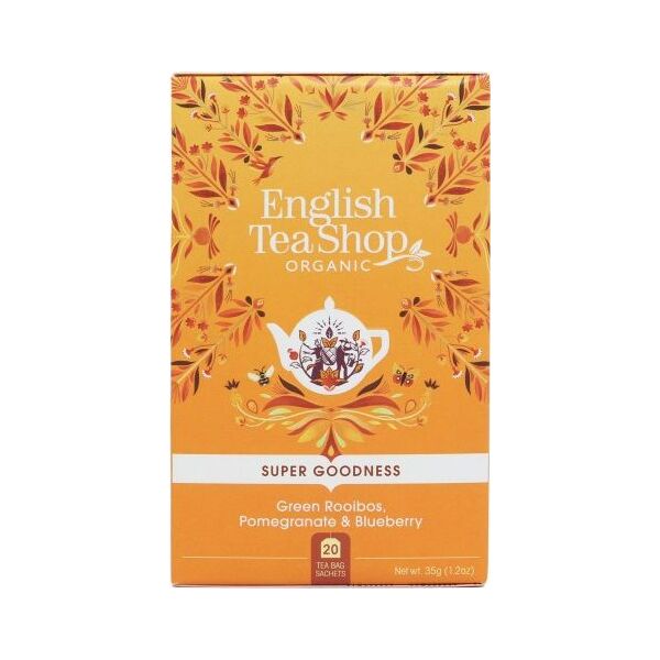 English Tea Sho Herbata zielona z Rooibos,granatem i jagodą (20x1,75) BIO 35 g