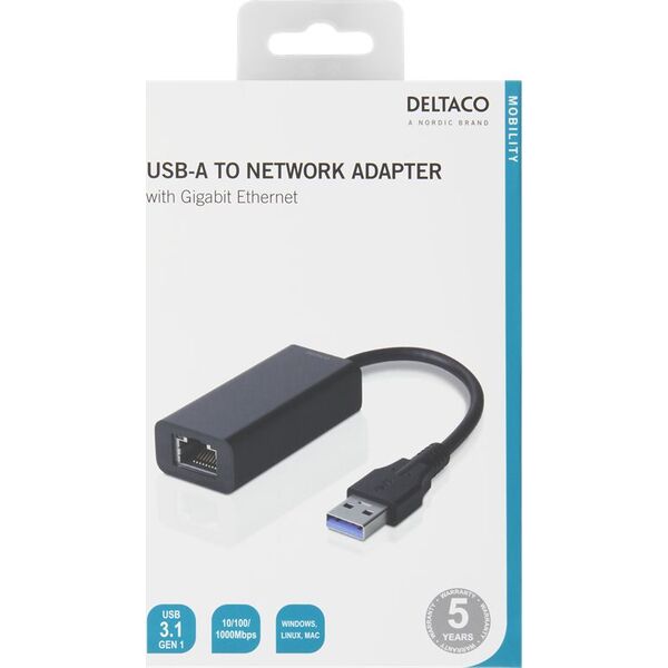 Karta sieciowa Deltaco USB3-GIGA5