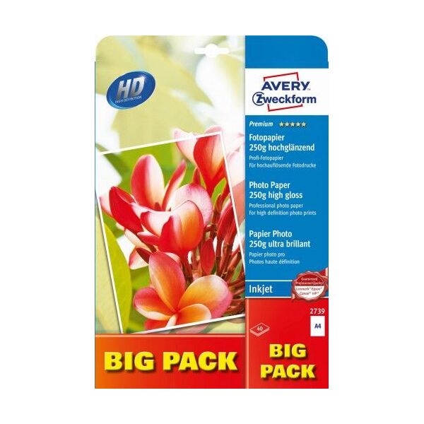 Avery Dennison Avery - fotopapir - 40 ark - A4 - 270
