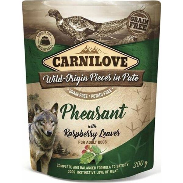 Carnilove Carnilove konservai šunims Pate Pheasant with Raspberry Leaves 300g