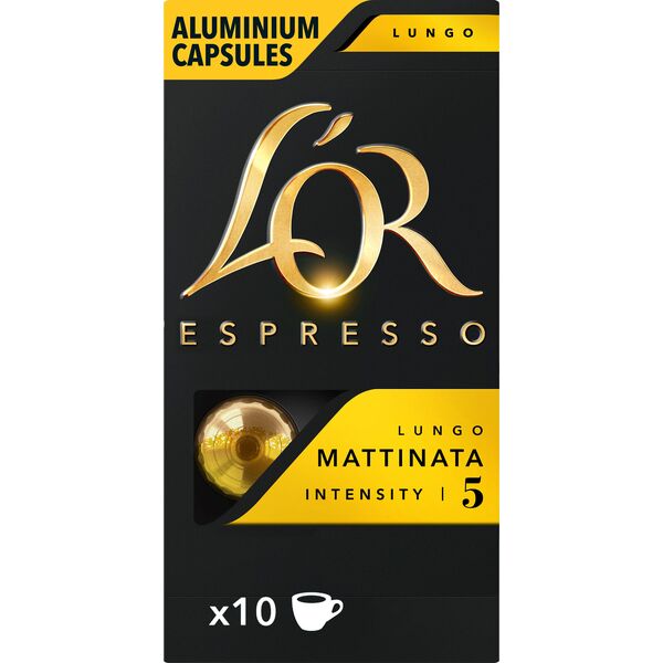 LOR Kavos kapsulės L'OR MATTINATA, 10 Nespresso® aparatų kapsulių