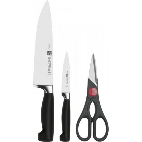 Zwilling Zestaw noży ZWILLING Vier Sterne 35055-000-0 (Nożyczki, nóż do obierania warzyw i owoców, nóż szefa kuchni)