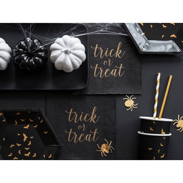 Party Deco Talerzyki Trick or Treat - 20 cm - 6 szt. uniwersalny