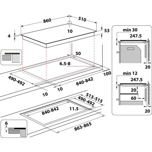 Płyta grzewcza Whirlpool SMP 9010 C/NE/IXL