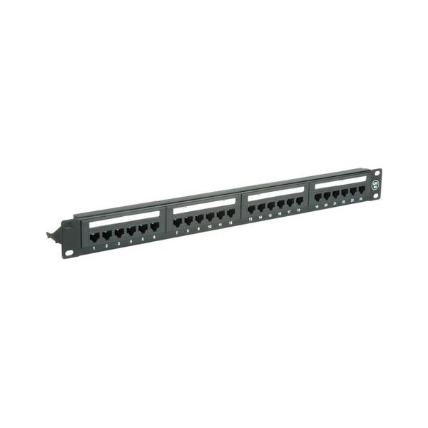 Value Patch panel 19" Cat. 6A 24x Porty Rj-45 UTP (26.99.0357)