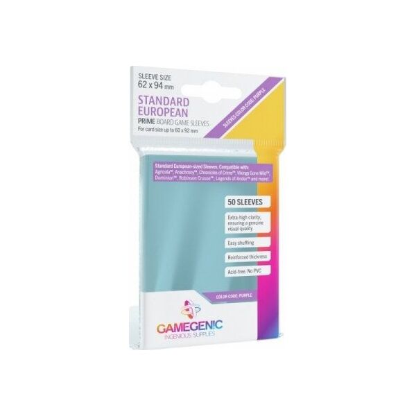 Gamegenic Gamegenic: Prime Standard European-Sized Sleeves (62x94 mm), 50 sztuk