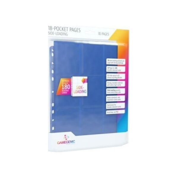 Gamegenic Gamegenic: 18-Pocket Pages Sideloading - Blue (10 szt)