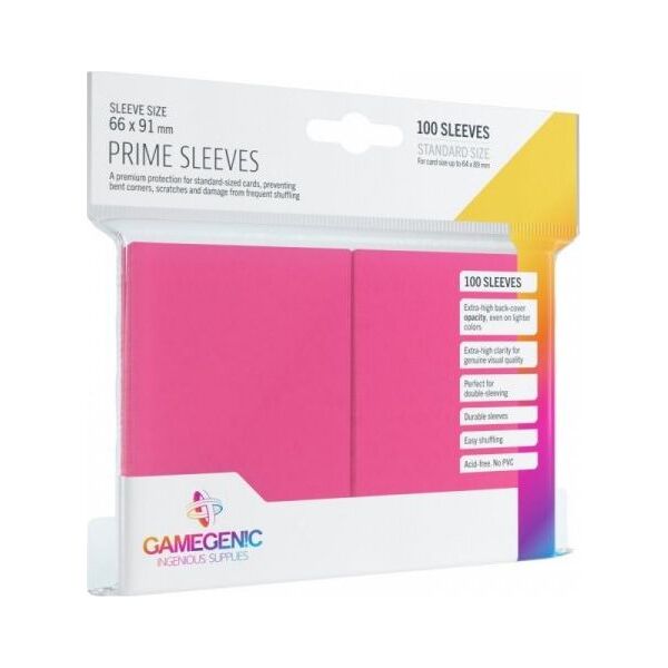 Gamegenic Gamegenic: Prime CCG Sleeves (66x91 mm) - Pink, 100 sztuk