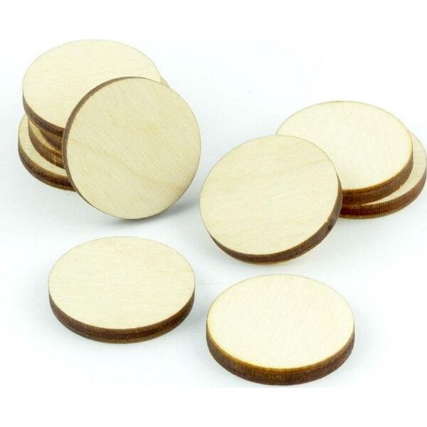 Crafters Crafters: Znaczniki drewniane - Naturalne (10)