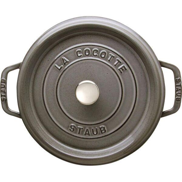 STAUB Garnek STAUB żeliwny okrągły 6.7 ltr grafitowy uniwersalny