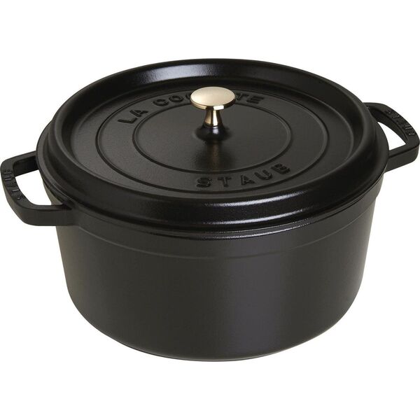 STAUB Garnek STAUB żeliwny okrągły 6.7 ltr czarny uniwersalny