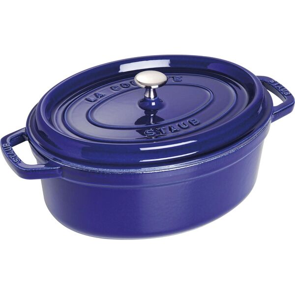 STAUB Garnek STAUB żeliwny owalny 4.2 ltr niebieski uniwersalny