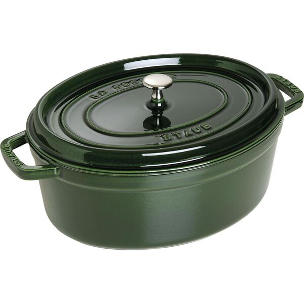 STAUB Garnek STAUB żeliwny owalny 5.5 ltr zielony uniwersalny