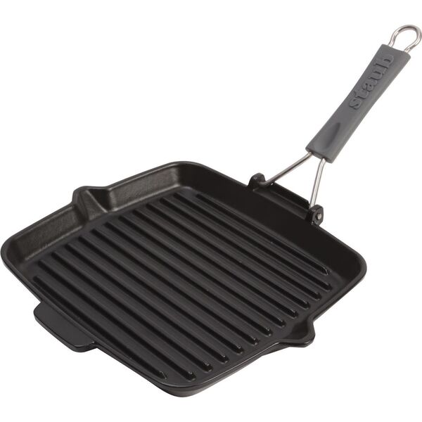 Patelnia STAUB grillowa Żeliwna 24cm