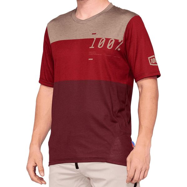 100% Koszulka męska Airmatic Jersey brick dark red r. XL