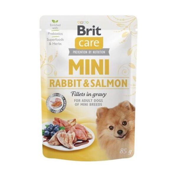 Brit Brit Care Mini Adult Rabbit Salmon Królik z Łososiem Dla Malych Ras 85 G