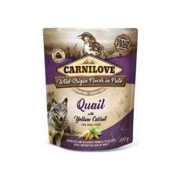 Carnilove Brit Carnilove Quail Yellow Carrot Przepiórka Żółta Marchew Bezzbożowa 300 g