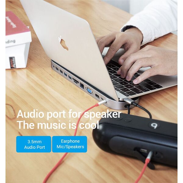 Stacja/replikator Vention 12w1 USB-C
