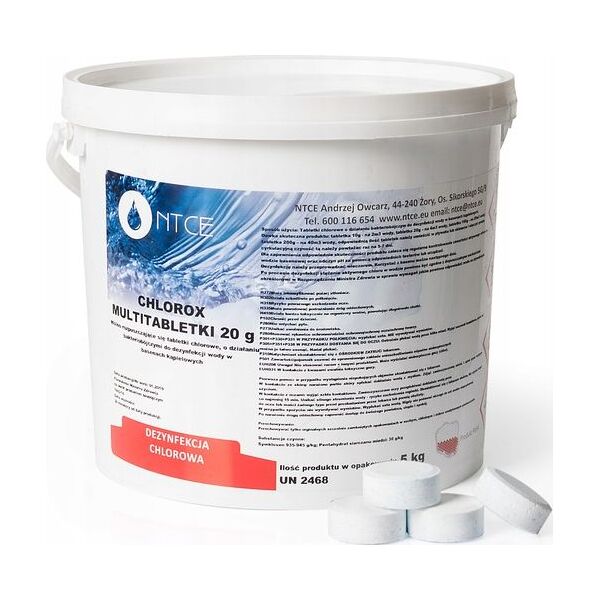 NTCE 5 Kg Chlorox 20g Białe Chemia