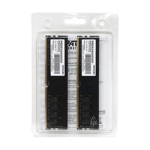 Pamięć Patriot Signature, DDR4, 16 GB, 3200MHz, CL22 (PSD416G3200K)