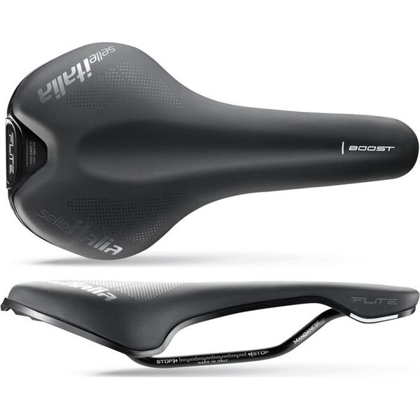 Selle Italia Siodło SELLE ITALIA FLITE BOOST TM S (id match - S1) Manganese Tube 7, soft-tek, czarne (NEW)