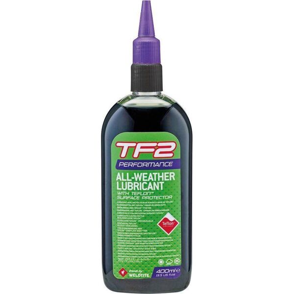 Weldtite Olej do łańcucha WELDTITE TF2 PERFORMANCE TEFLON ALL WEATHER (warunki suche i mokre) 400ml (NEW)