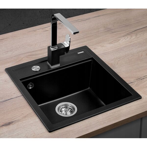 Zlewozmywak Concept DG00C50bc  kuchenny granitowy bez ociekacza CZARNY