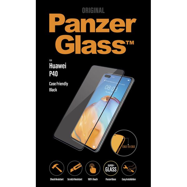 PanzerGlass Szkło hartowane do Huawei P40 Case Friendly Black (5369)