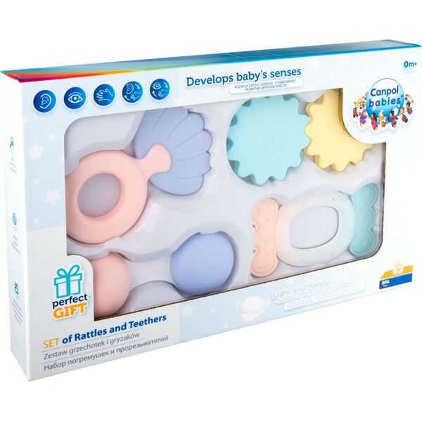Canpol Zestaw pierwszych grzechotek Pastel Canpol Babies