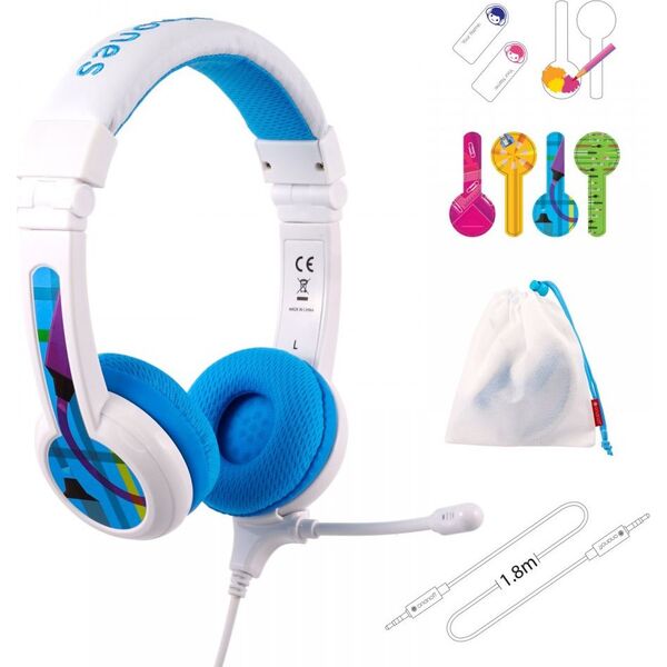 Słuchawki BuddyPhones BP-SCHOOLP-BLUE  (BP-SCHOOLP-BLUE)