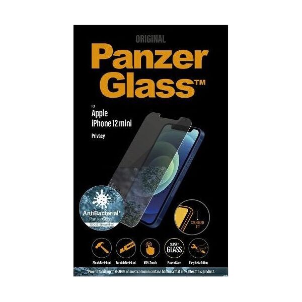 PanzerGlass Szkło hartowane do iPhone 12 mini Privacy (P2707)