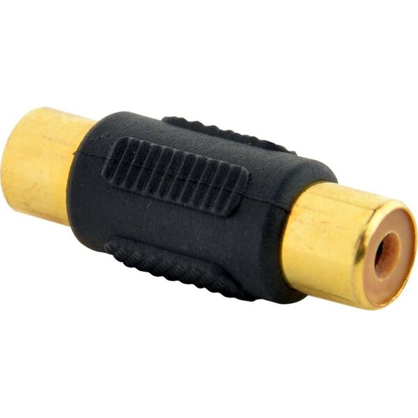 Adapter AV Gembird RCA (Cinch) - RCA (Cinch) czarny (A-RCAFF-01)