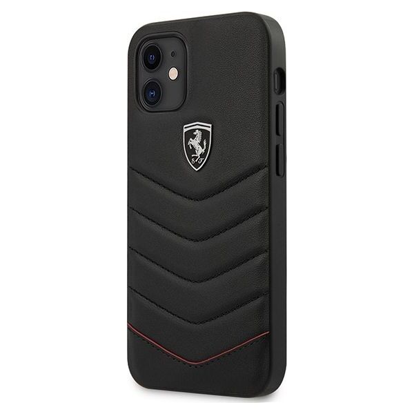 Ferrari Ferrari FEHQUHCP12SBK iPhone 12 mini 5,4" czarny/black hardcase Off Track Quilted