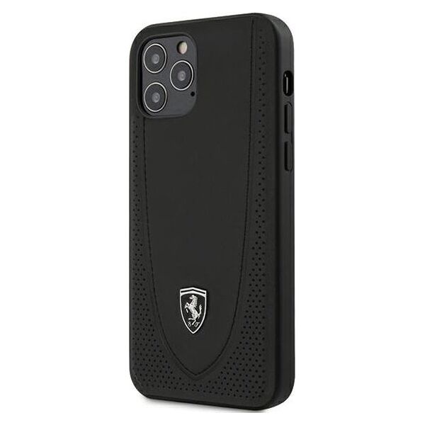Ferrari Ferrari FEOGOHCP12MBK iPhone 12/12 Pro 6,1" czarny/black hardcase Off Track Perforated