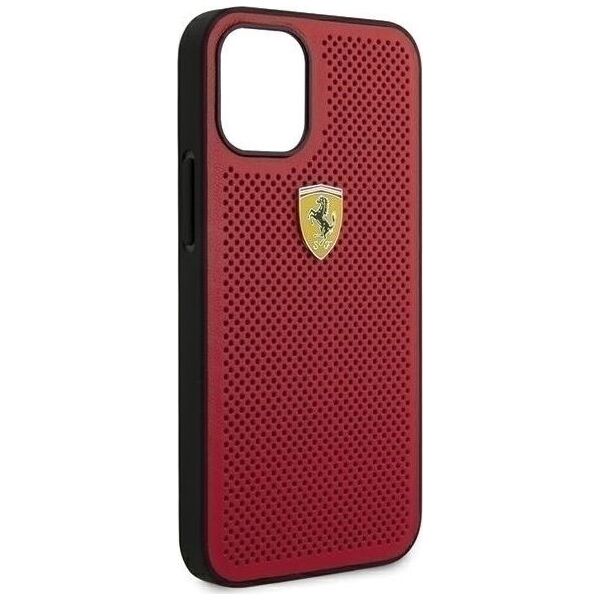 Ferrari Ferrari FESPEHCP12SRE iPhone 12 mini 5,4" czerwony/red hardcase On Track Perforated