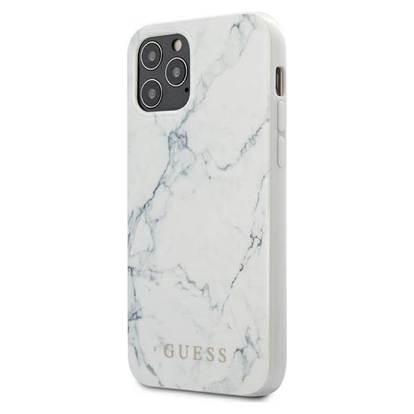 Guess Guess GUHCP12SPCUMAWH iPhone 12 mini 5,4" biały/white hardcase Marble