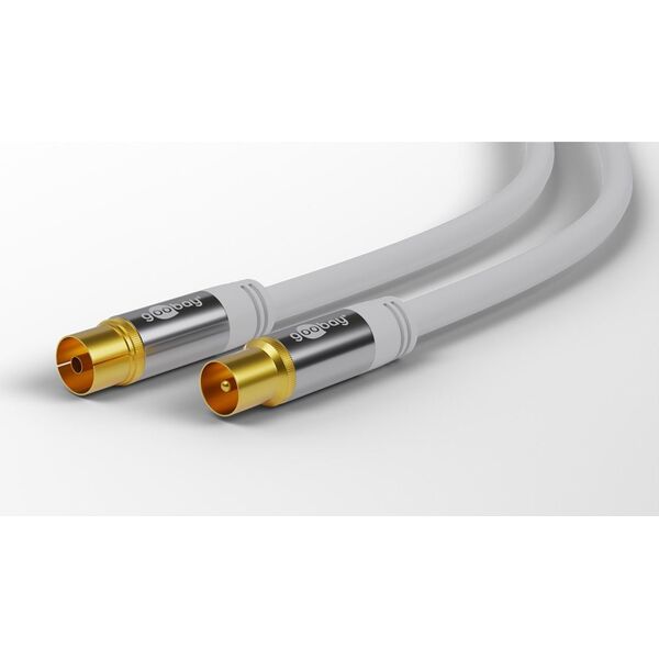 Goobay Kabel antenowy koncentryczny 135 dB ekranowany pozłacany HQ 3m