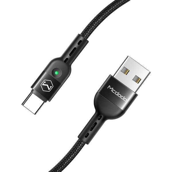 Kabel USB Mcdodo USB-A - USB-C 1.8 m Czarny (74593)