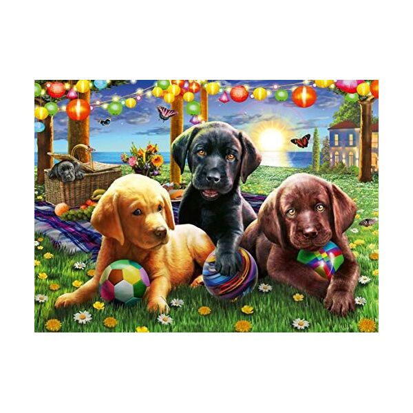 Ravensburger Puzzle Psi piknik (12886)