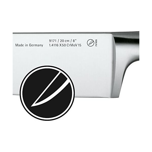 WMF Chiński tasak WMF Grand Gourmet 28,5 cm, specjalna stal ostrza, kuty nóż, cięcie wydajności, ostrze 15 cm