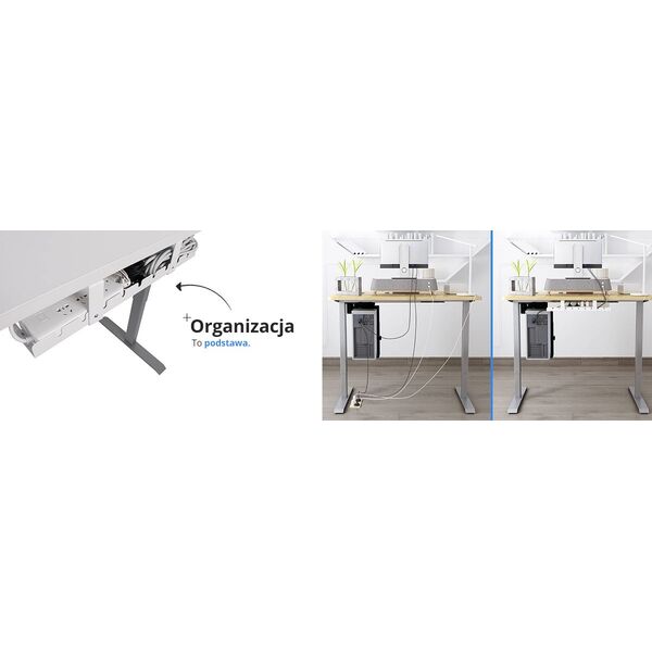 Organizer Spacetronik Uchwyt Szary 1 sztuka  (1)