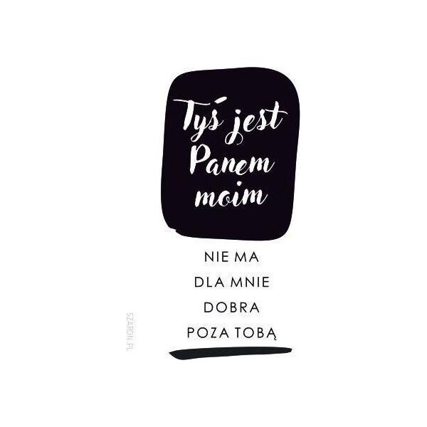 Szaron Magnes na lodówkę - Tyś jest Panem moim ciemny