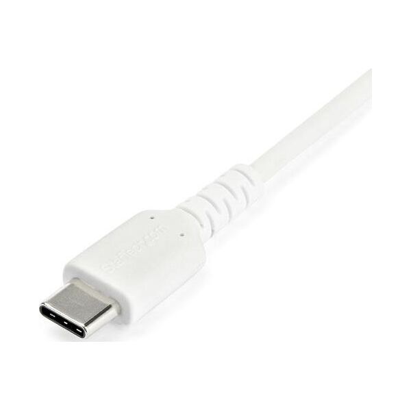 Kabel USB StarTech USB-A - USB-C 1 m Biały (RUSB2AC1MW)
