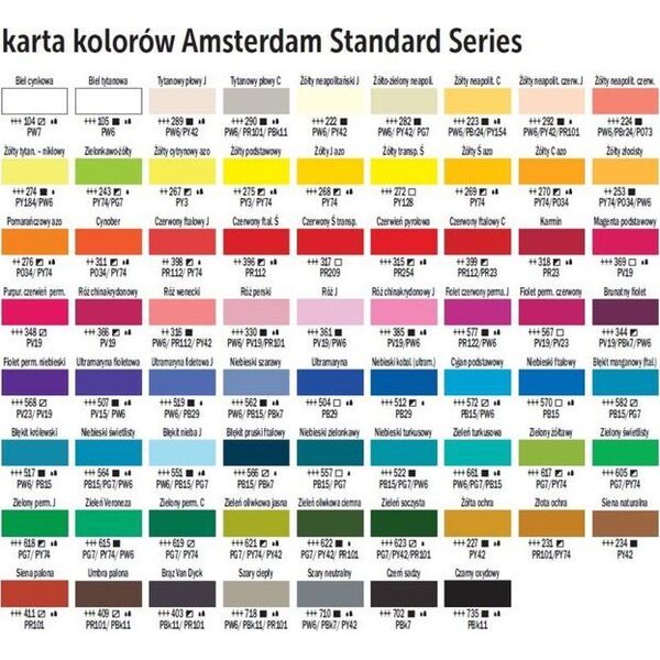Artequipment Farba akrylowa TALENS AMSTERDAM 120ml 564 - BRILLANT BLUE uniw