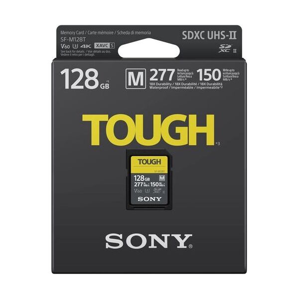 Karta Sony SF-M Tough SDXC 128 GB Class 10 UHS-II U3 V60 (SFM128T/T1)