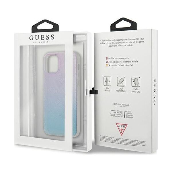 Guess Guess GUHCP12S3D4GGBP iPhone 12 mini 5,4 niebiesko-różowy/blue&pink hardcase 4G 3D Pattern Collection