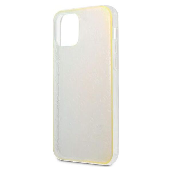Guess Guess GUHCP12M3D4GIRBL iPhone 12/12 Pro 6,1 opalowy/iridescent hardcase 4G 3D Pattern Collection