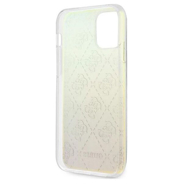 Guess Guess GUHCP12M3D4GIRBL iPhone 12/12 Pro 6,1 opalowy/iridescent hardcase 4G 3D Pattern Collection