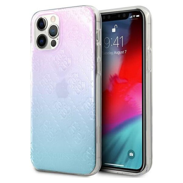 Guess Guess GUHCP12L3D4GGBP iPhone 12 Pro Max 6,7 niebiesko-różowy/blue&pink hardcase 4G 3D Pattern Collection