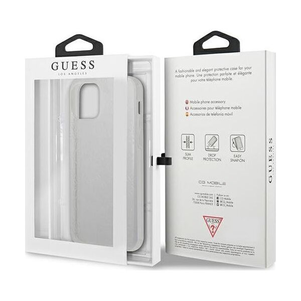 Guess Guess GUHCP12L3D4GTR iPhone 12 Pro Max 6,7 transparent hardcase 4G 3D Pattern Collection